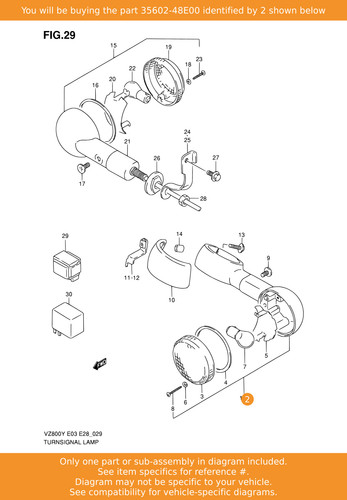 Suzuki lamp assy front - suzuki,