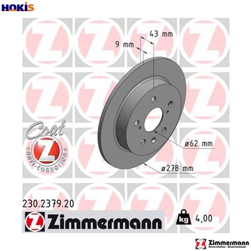 Brake disc 230 2379 - disc, for