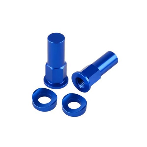 Rim lock nut bolt blue - rim,