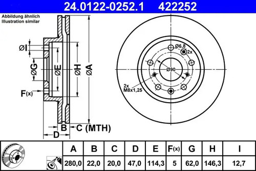 Brake disc vented - brake,