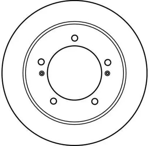 Brake disc solid df2588 trw - 2x,